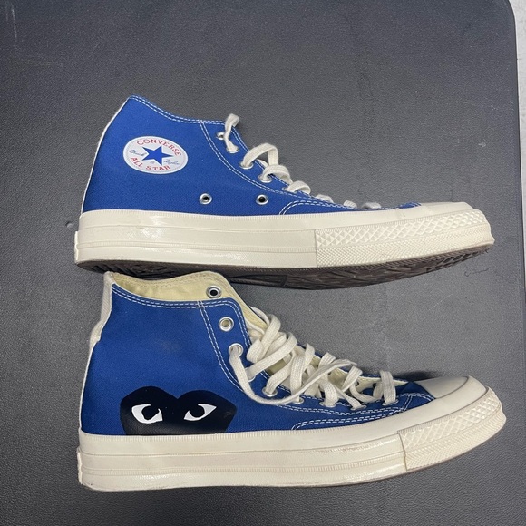 Converse Other - Converse Blue High-Top Kids Sneakers with Eye Design